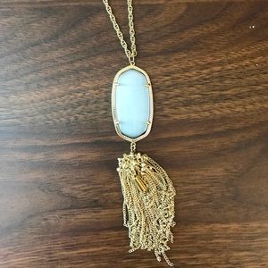 Kendra Scott Slate Long Pendant w Tassel